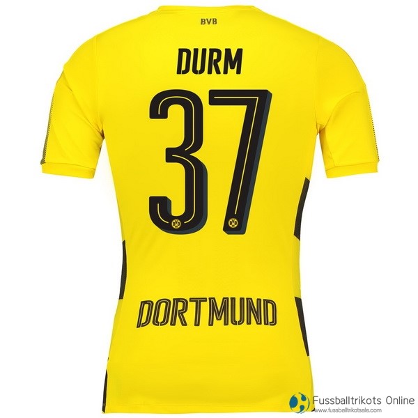 Borussia Dortmund Trikot Heim Durm 2017-18 Fussballtrikots Günstig